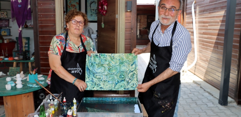 Ebru Ustaları Hatay’da Buluştu
