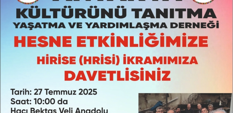 Antakya Kültürünü Yaşatmak İçin Silivri’de Buluşma