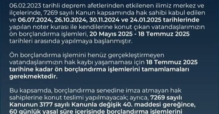 AFAD İmza Atmayanları Uyardı!