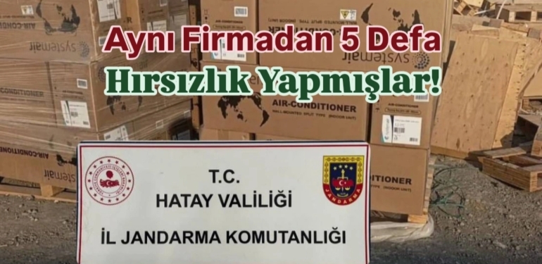 Jandarmadan 1 Milyonluk Klima Hırsızlığına Darbe!