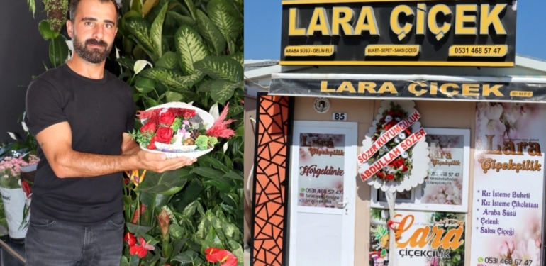 Lara Çiçekçilik : Renkleriyle Mutluluğa Ortak Oluyor