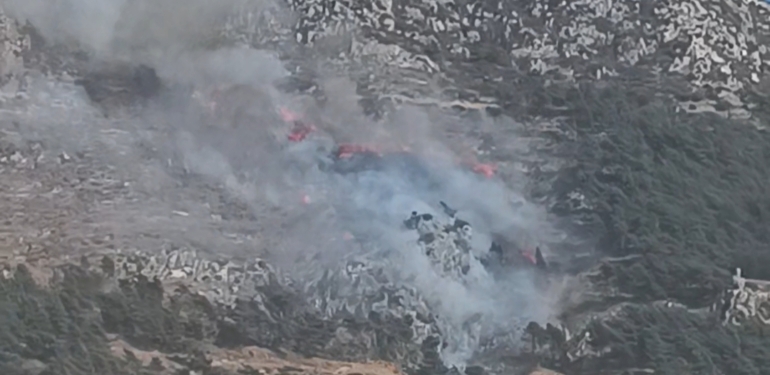 Habib-i Neccar Dağında Yangın