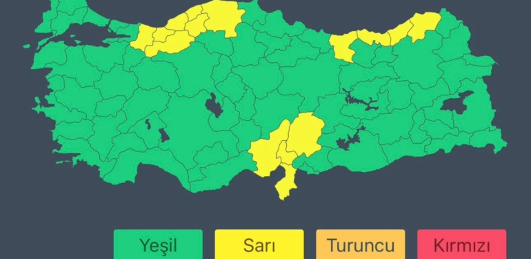 Kuvvetli Sağanak Yağış Uyarısı!