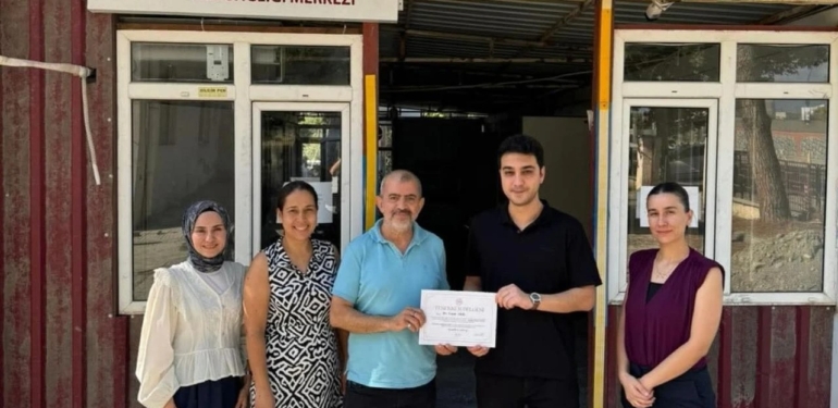 Sağlık Müdürlüğü’nden Dr. Yaşar Akıl’a Teşekkür Belgesi