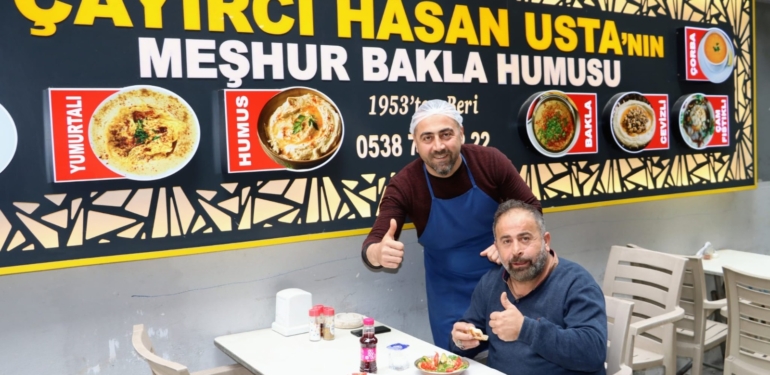Çayırcı Ailesinden 4 Kuşaktır Bakla ve Humus Lezzeti