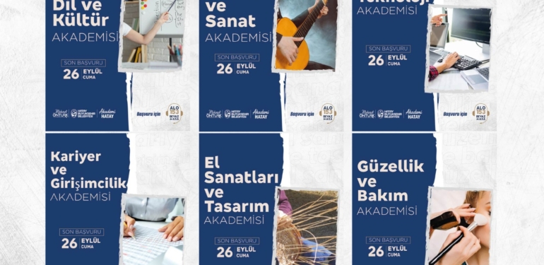 Akademi Hatay, 6 Farklı Yeni Kurs Açıyor
