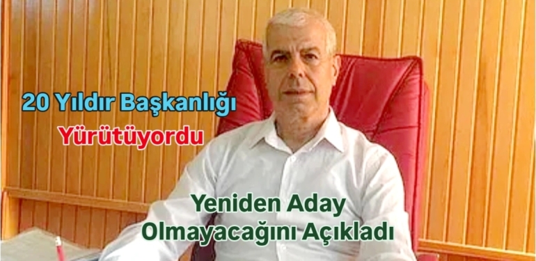 Refik Gümüşoğlu, Aday Olmayacağını Açıkladı