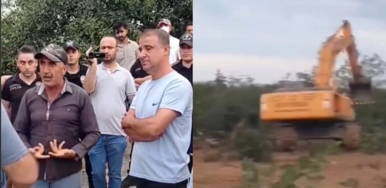 Tapulu Arazilere Çevik Kuvvet Eşliğinde Girildi