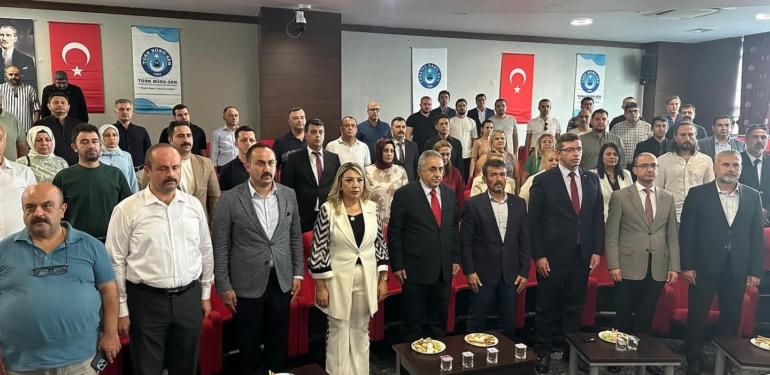 Türk Büro-Sen Hatay’da Neslihan Taşyürek, Güven Tazeledi