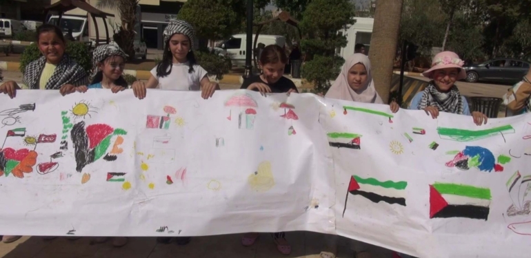 Reyhanlılı Yetim Çocuklardan “Filistinli Çocuklar İçin Çiz” Etkinliği