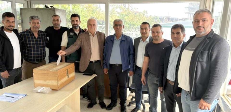 Abdullah Tokdemir, TES-İŞ Hatay Şube Başkanlığına Yeniden Seçildi