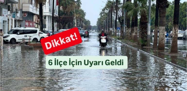 Hatay İçin Sağanak Yağış Uyarısı!