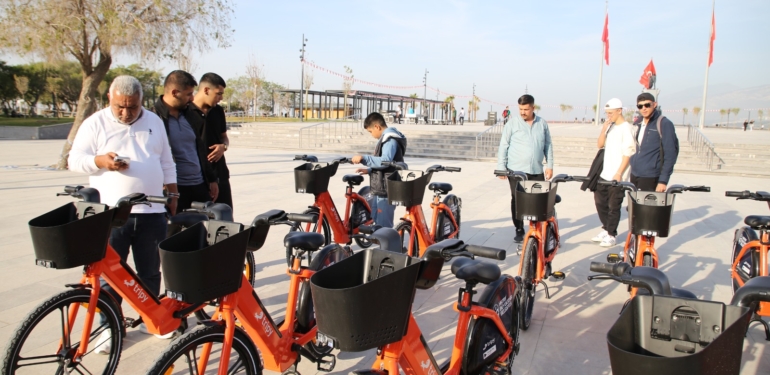 Elektrikli Bisikletler İskenderun’da Kullanıma Başlandı