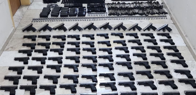 Erzin’de 90 Adet Ruhsatsız Tabanca Ele Geçirildi