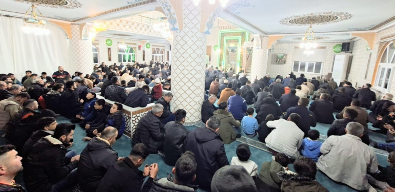 Altınkaya Merkez Camii’nde Regaip Kandili Dualarla İdrak Edildi