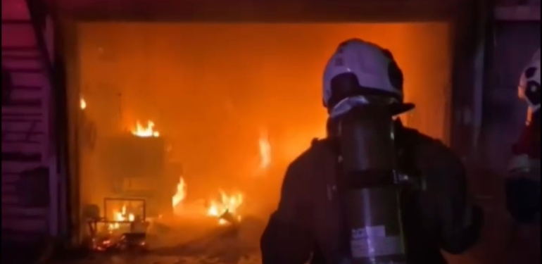 İşyerinde Patlama Sonrası Yangın Çıktı