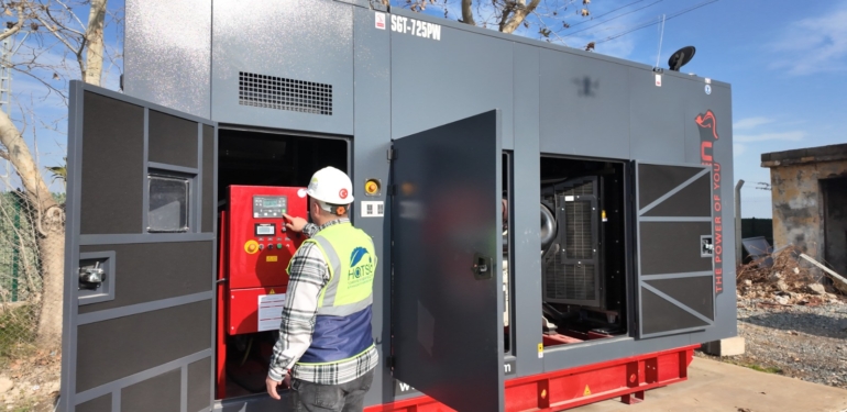 HATSU’dan Su Tesislerine Jeneratör Takviyesi