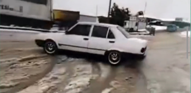 Antakya’da Drift Yapan Sürücüye Ağır Ceza