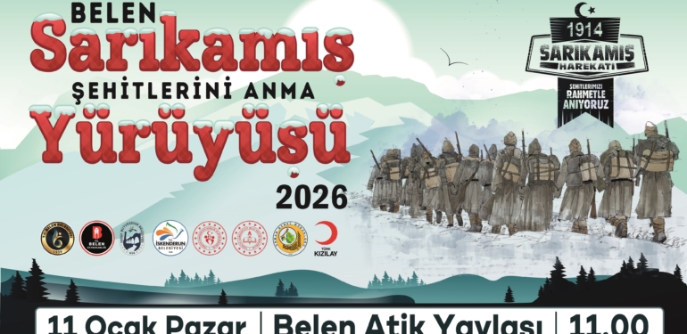Sarıkamış Şehitleri Belen’de Tek Yürek Anılacak