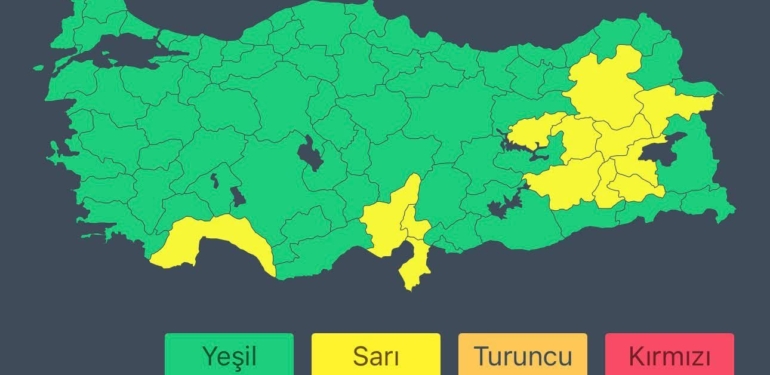 Meteoroloji’den Hatay İçin Kuvvetli Yağış Uyarısı