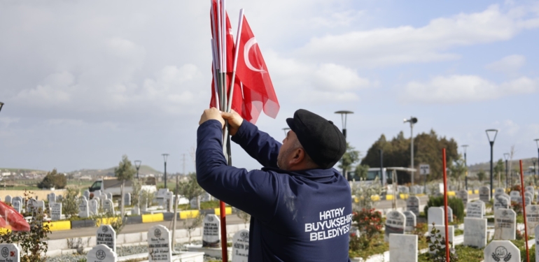 Deprem Şehitliğinde 6 Şubat Hazırlıkları Tamamlandı