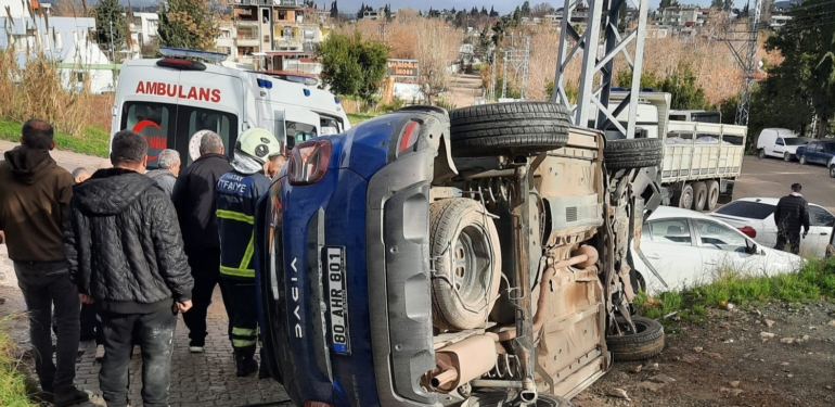 Harbiye’de Trafik Kazası: 1 Yaralı