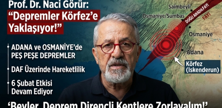 Görür’den Dikkat Çeken Uyarı: ‘Depremler Körfez’e Yaklaşıyor’