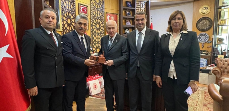 MHP Hatay İl Başkanı Taşçı ve Partililerden Devlet Bahçeli’ye Ziyaret 