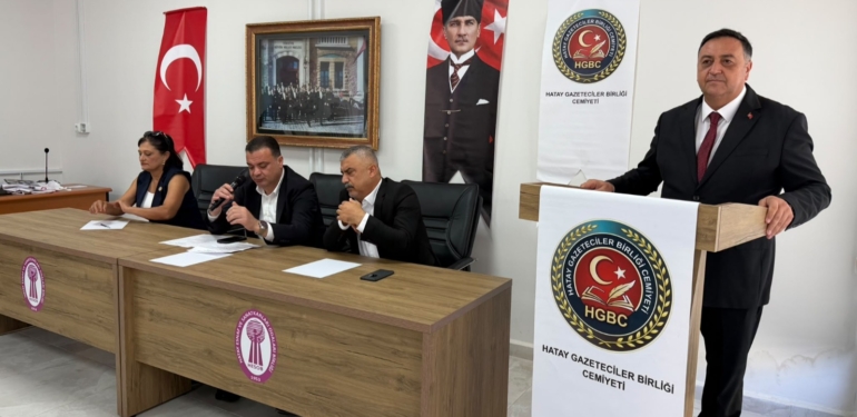 Hatay Gazeteciler Birliği Cemiyeti Olağan Genel Kurulu Gerçekleştirildi
